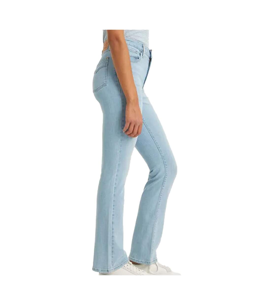 Womens/ladies 725 Heritage Bootcut Jeans Light Blue Levis-3