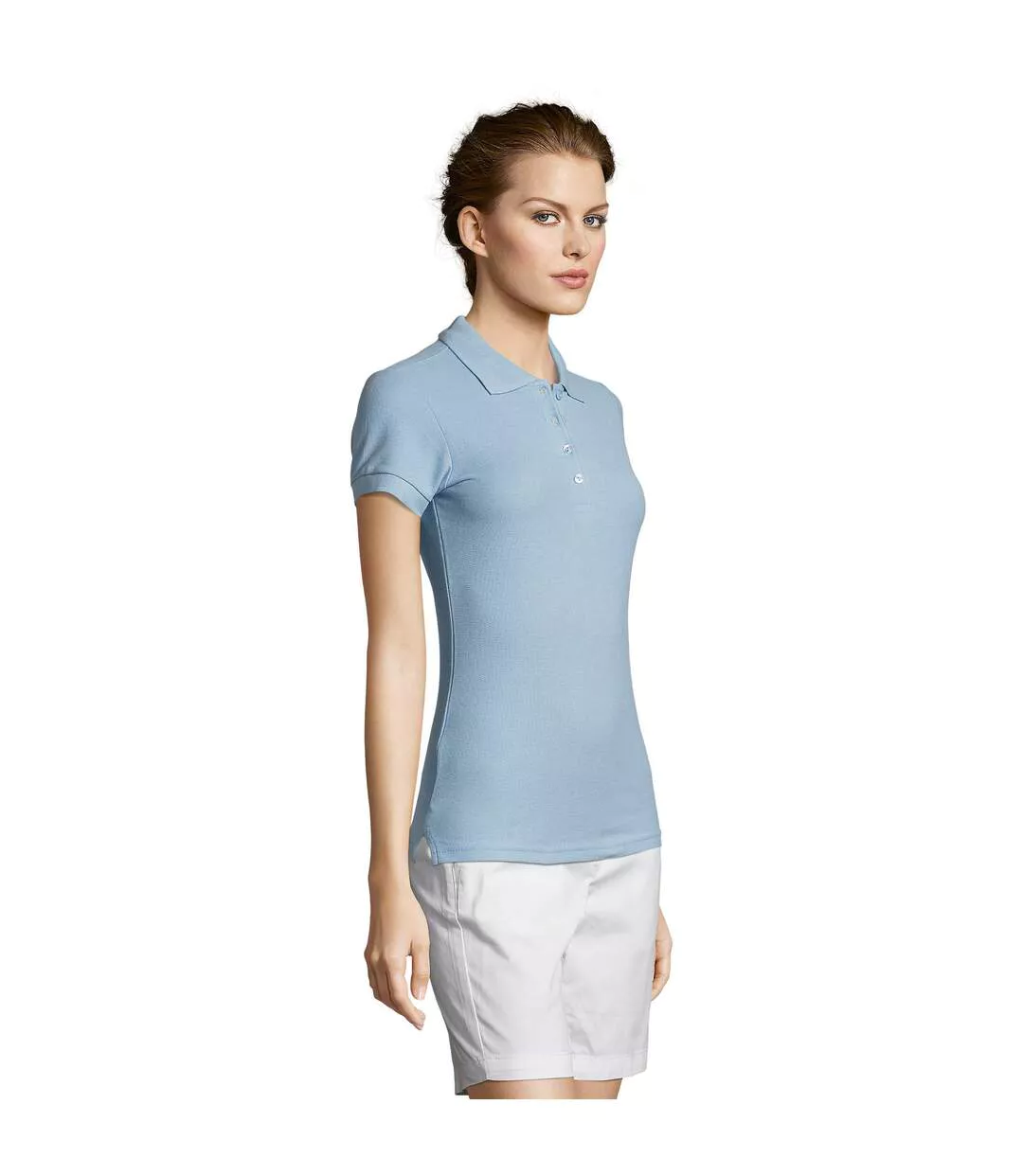 Polo People Femme Bleu Ciel SOLS-3