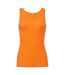 Bella + Canvas Womens/Ladies Rib Tank Vest Top (Orange) - UTRW3093