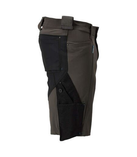 Mens Advanced Work Shorts Dark Anthracite Black Mascot