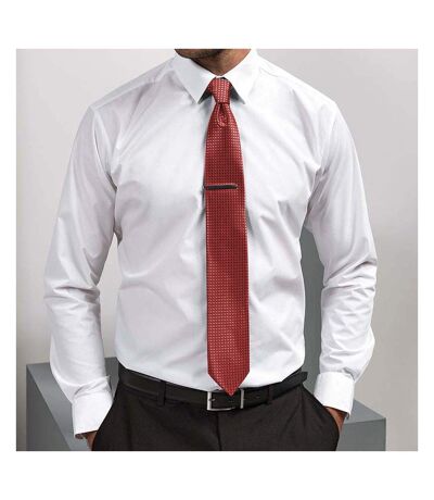Cravate À Motif Pied De Poule Homme Taille Unique Rouge Premier