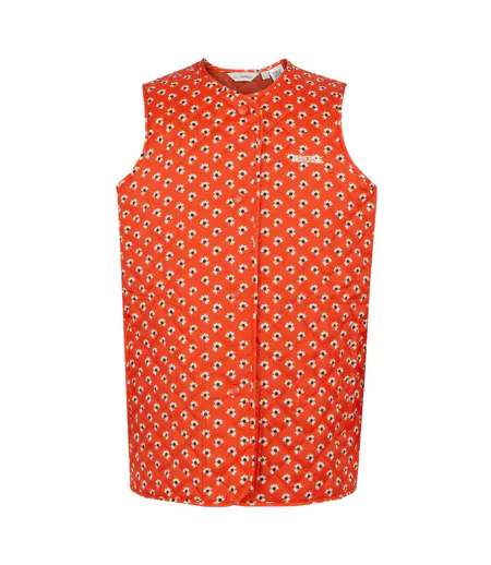 Doudoune Sans Manches Motif/style Floral Orla Kiely Femme Rouge Regatta Professional