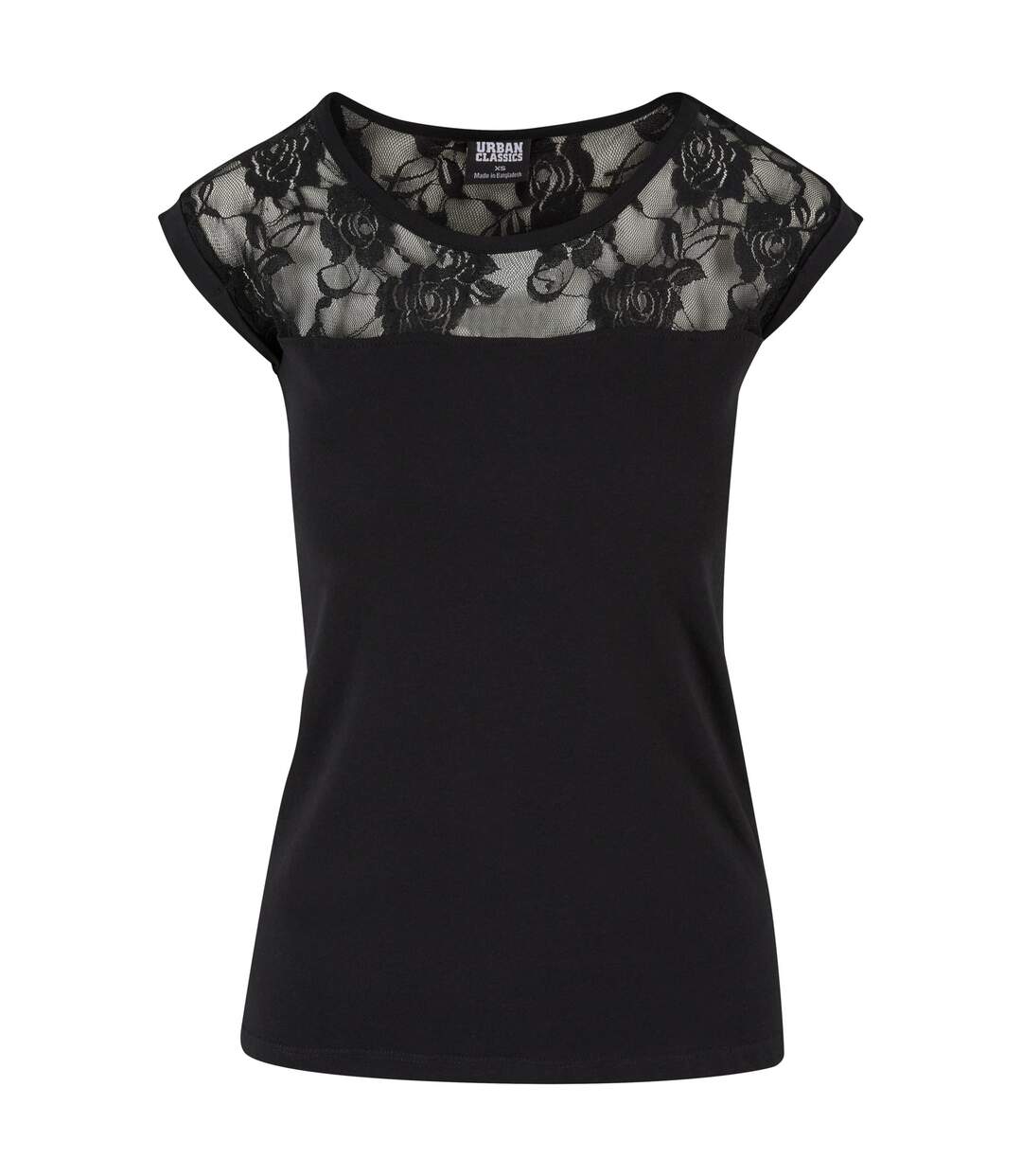 Haut Motif/style Dentelle Femme Noir Urban Classics-1