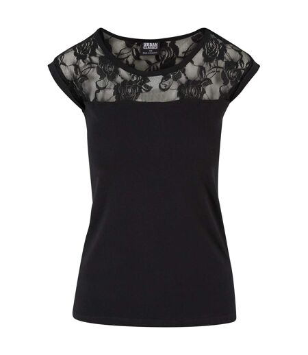 Haut Motif/style Dentelle Femme Noir Urban Classics