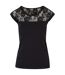 Haut Motif/style Dentelle Femme Noir Urban Classics-1