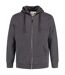 Duke Mens Rockford Kingsize Cantor Zip Through Hooded Sweatshirt (Grey) - UTDC104-1