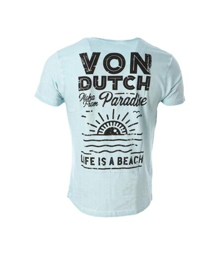 T-shirt Bleu Homme Von Dutch TOUR - L