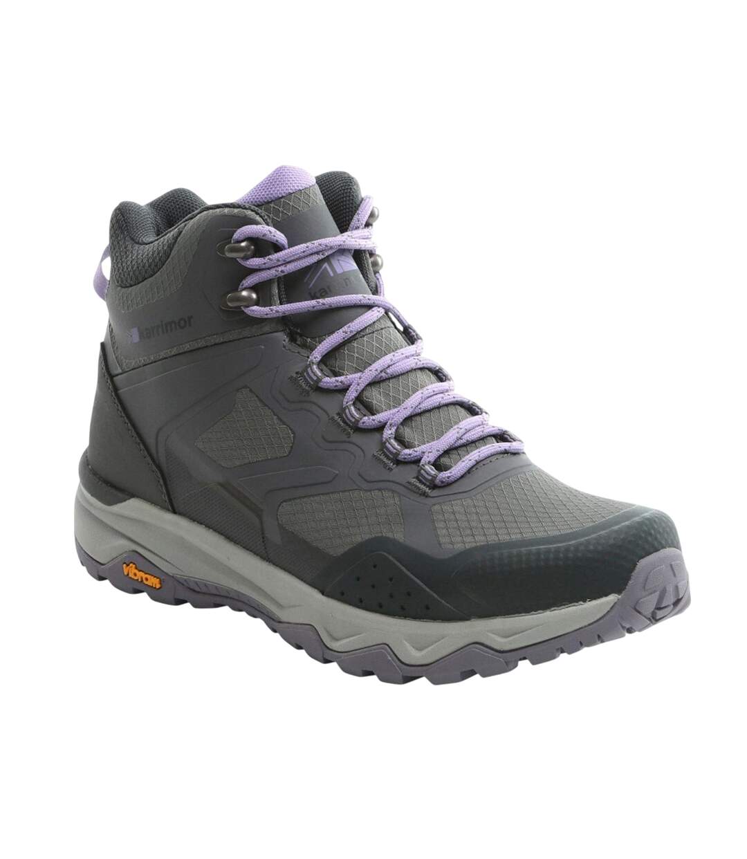Womens/ladies Spiral Hiking Boots Grey Karrimor-1