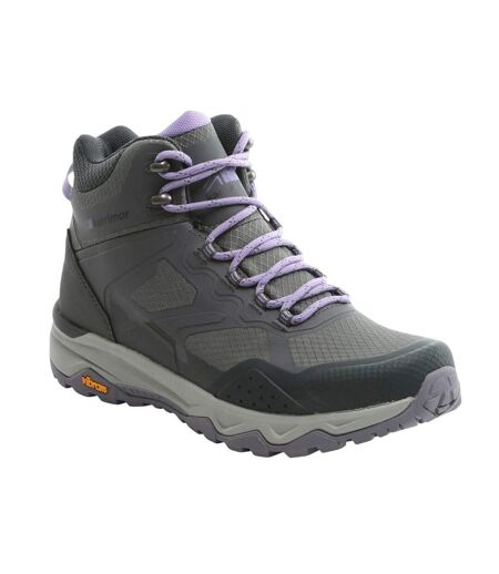Womens/ladies Spiral Hiking Boots Grey Karrimor