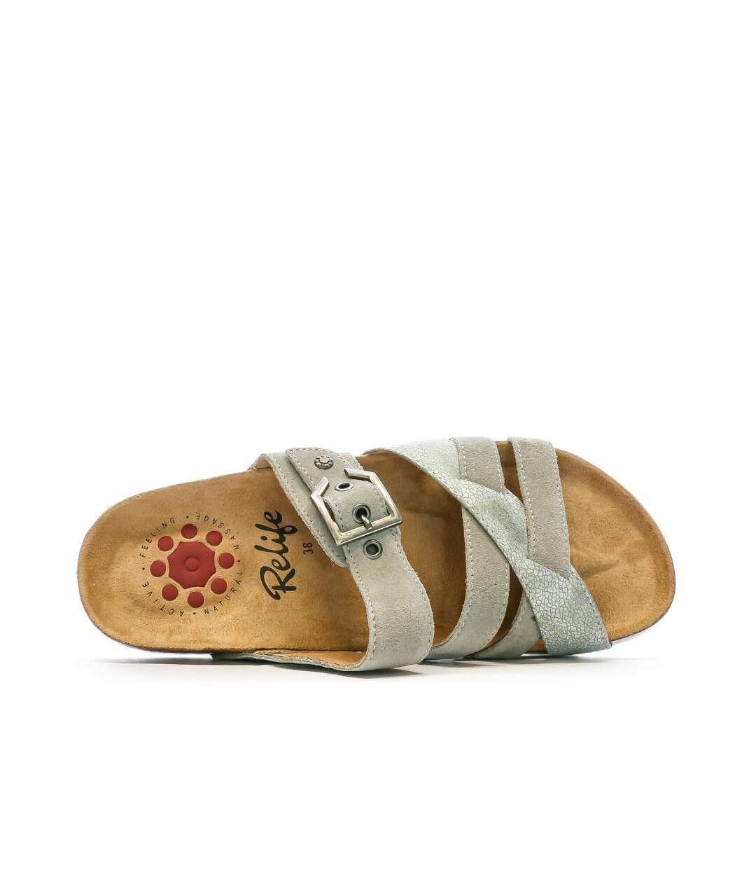 Sandales grises femme relife hartop-4