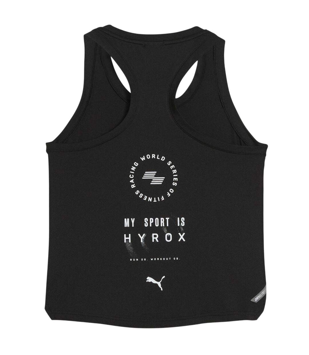 Womens/ladies Hyrox Dryelite Tank Top Black Puma-2