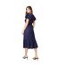 Robe mi-longue femme bleu marine Principles