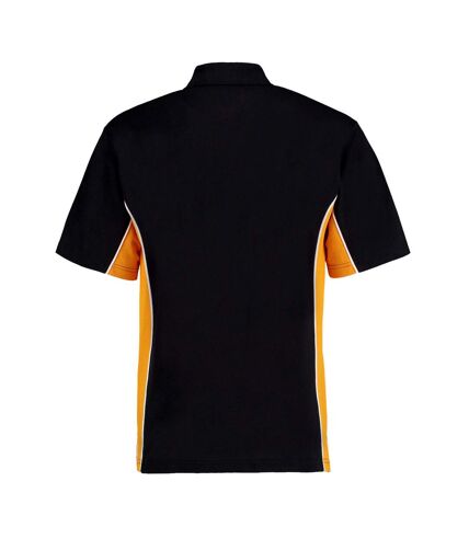 GAMEGEAR Mens Track Classic Polo Shirt (Black/Gold/White) - UTRW9897