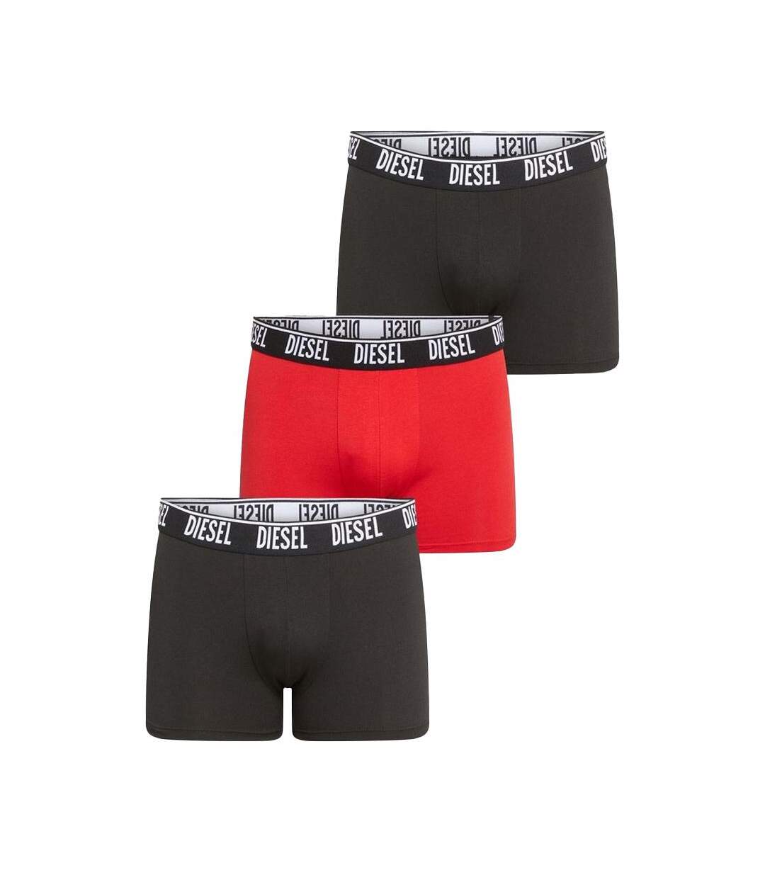 3x boxers gris/rouge/noir homme diesel sebastian - l-1