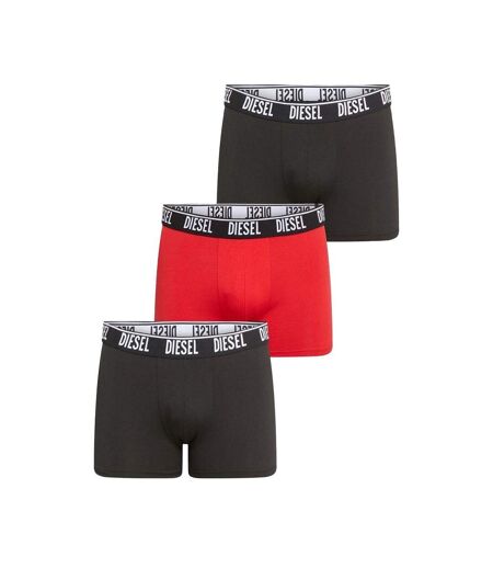 3x boxers gris/rouge/noir homme diesel sebastian - l