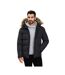 Doudoune Matelassée Motif/style Bord Duveteux Homme Gris Minoti-1