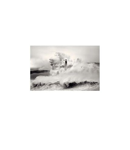Duma Ancell -  Impression sur toile CANTABRIA LIGHTHOUSE (Blanc / Gris) (30cm x 40cm) - UTPM4863