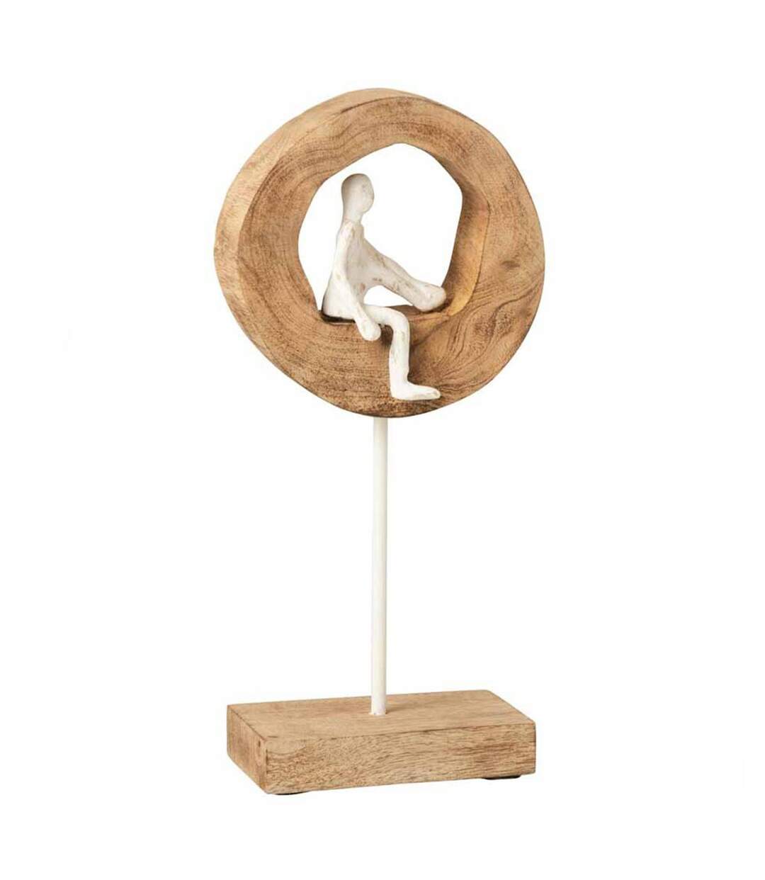 Statue Déco Personnage qui Pense 38cm Naturel-1