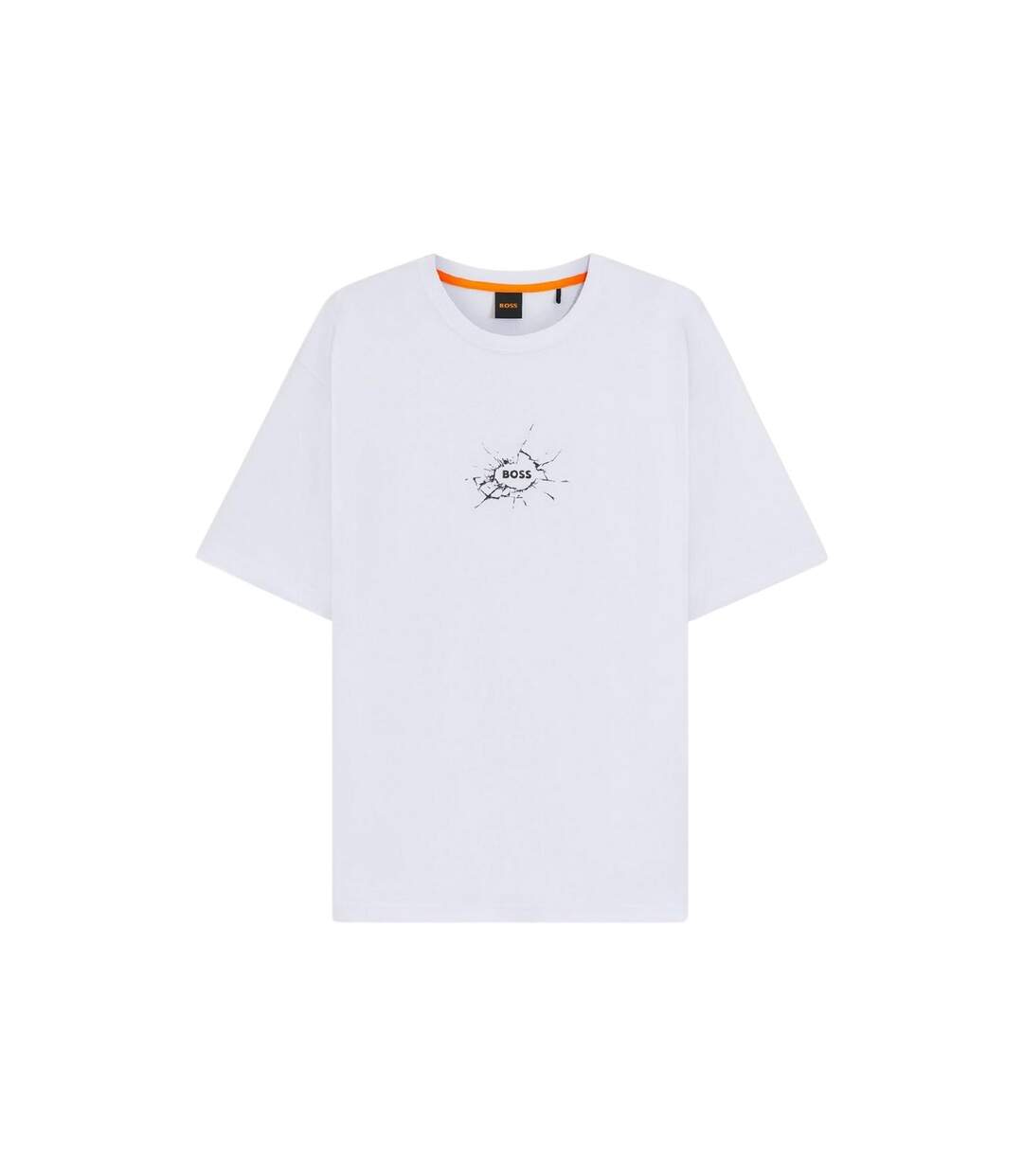 T-shirt Motif/style Logo Homme Blanc Boss-2
