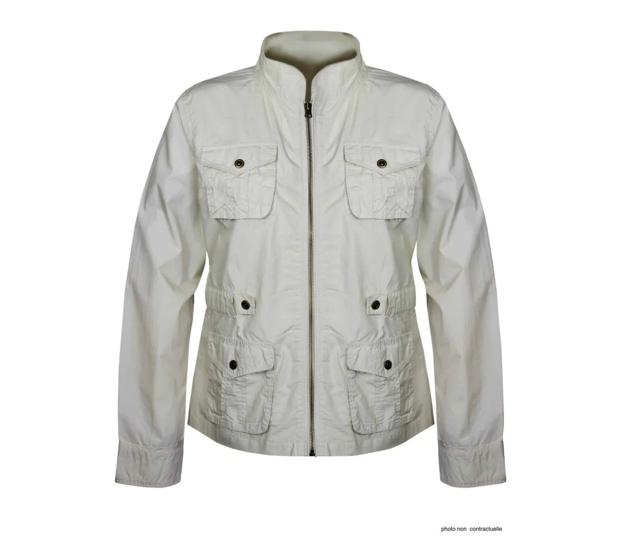 Veste Saharienne Zippée Femme Sable (Réf. AE1165SA)-2