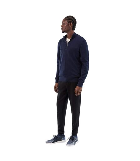 Mens Monk Knitted Sock Trainers Dark Blue Boss
