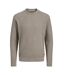 Pull gris clair homme jack & jones reagan-1