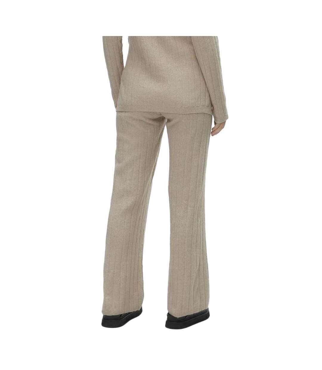 Pantalon de Grossesse Beige Femme Mamalicious Lana - L-2