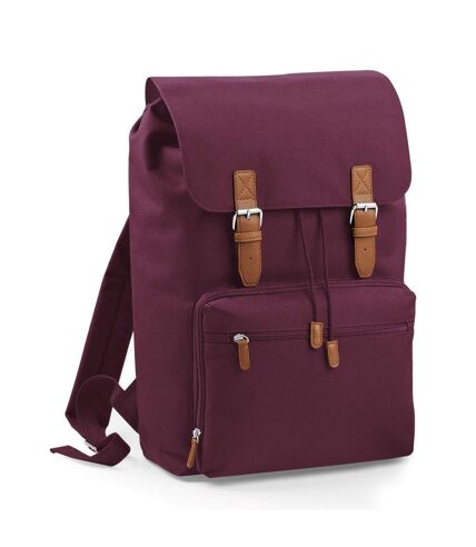 Bagbase Heritage Laptop Backpack Bag (Up To 17inch Laptop) (Burgundy) (One Size) - UTBC2540