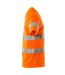 T-shirt Safe Classic Homme Orange Fluo Mascot-3