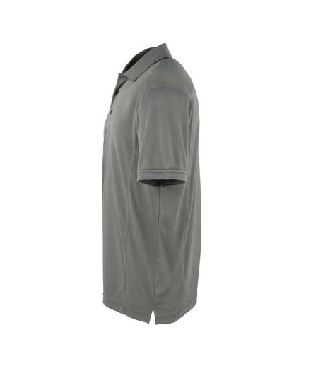 Polo coolchecker homme gris foncé Premier Premier