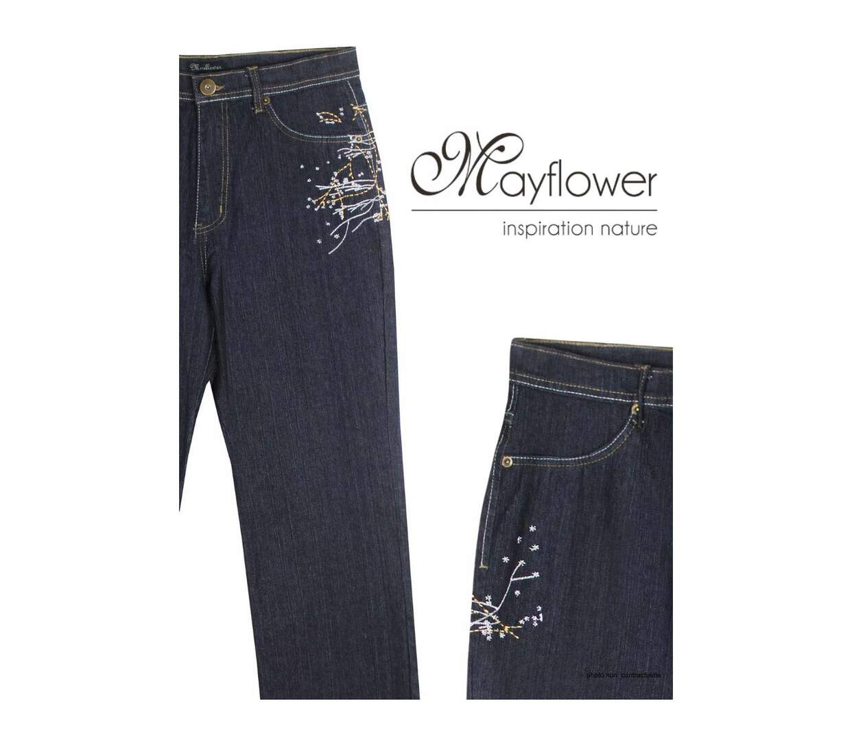 Jean avec broderie SH1083D-4