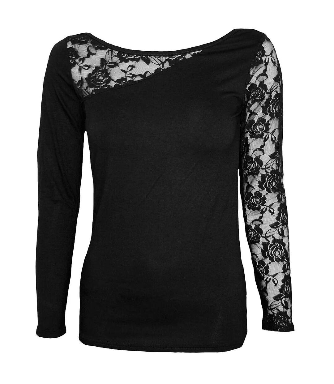 Haut femme noir Spiral Direct-1