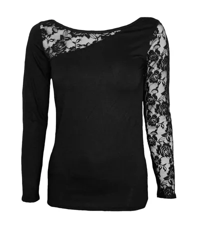 Haut femme noir Spiral Direct