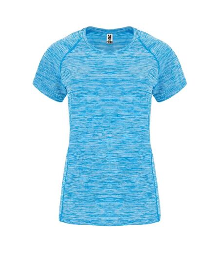 T-shirt Austin Femme Turquoise Vif Chiné Roly