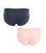 Lot de 2 Culottes Rose et Bleu femme Dim D05DZ-2