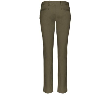 Pantalon chino - Femme - PAT741 - vert kaki clair