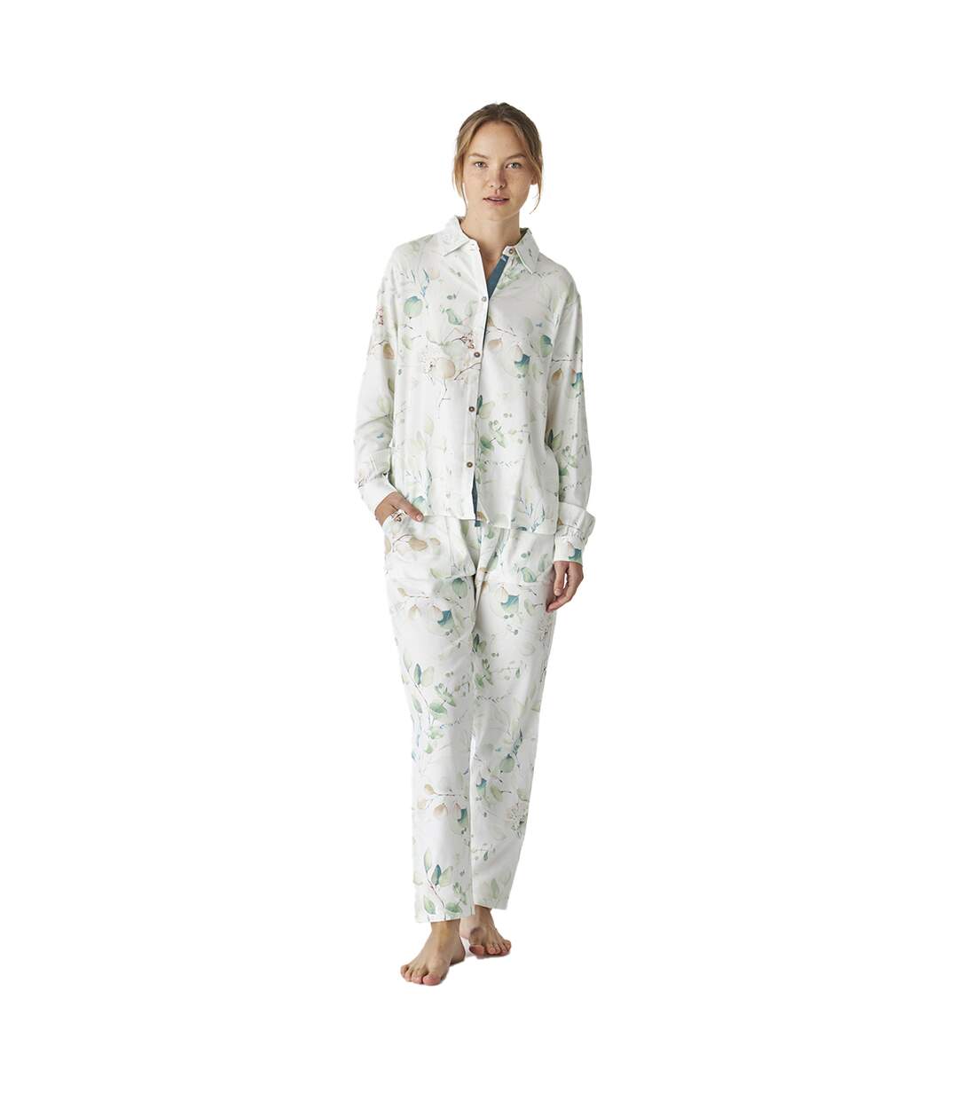 JJBEP1100 Women's Long Sleeve Shirt Pyjamas-1