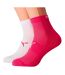 Socquettes Motif/style Logo Femme Blanc Rose Puma-2
