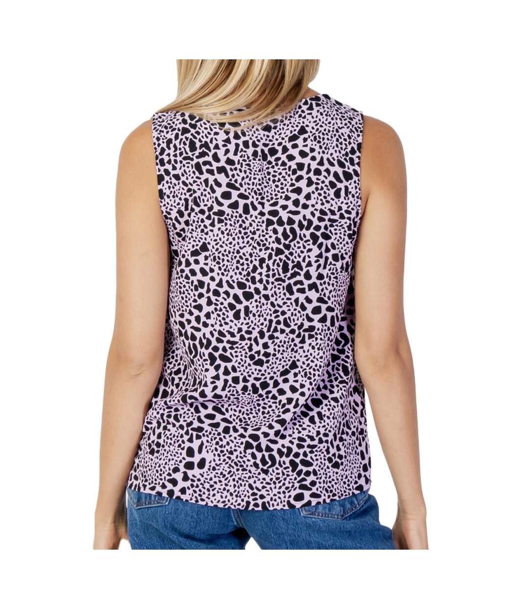 Blouse Noir/violet Femme Vero Moda saga - M-2