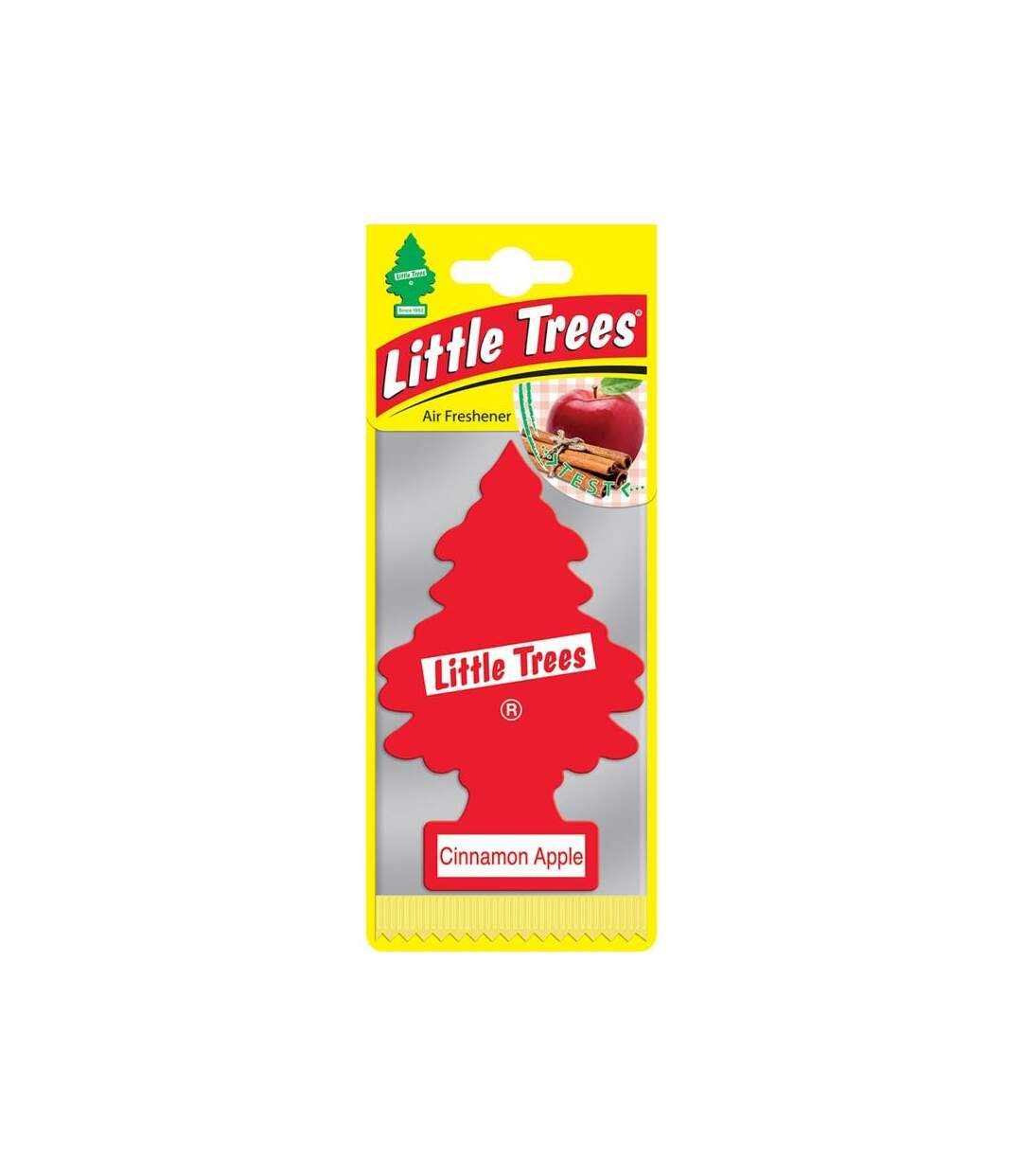 Apple and cinnamon paper air freshener one size red/yellow Little Trees