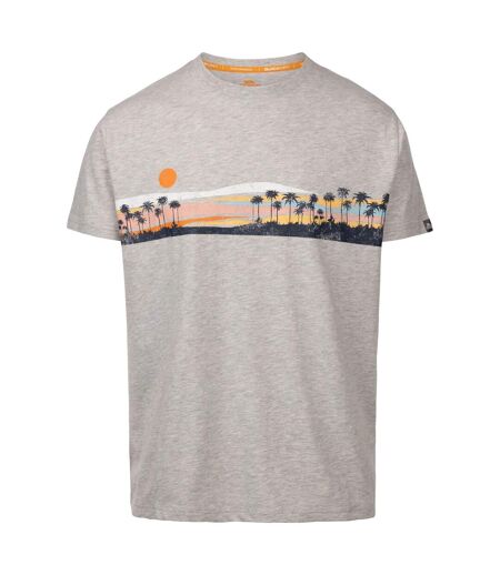 Mens Printed Casual T-shirt Grey Marl Trespass