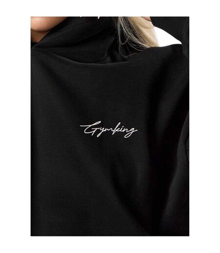 Sweat À Capuche Motif/style Graphique Adulte Noir Gym King