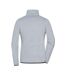 Veste polaire femme gris clair chiné / noir James and Nicholson-2