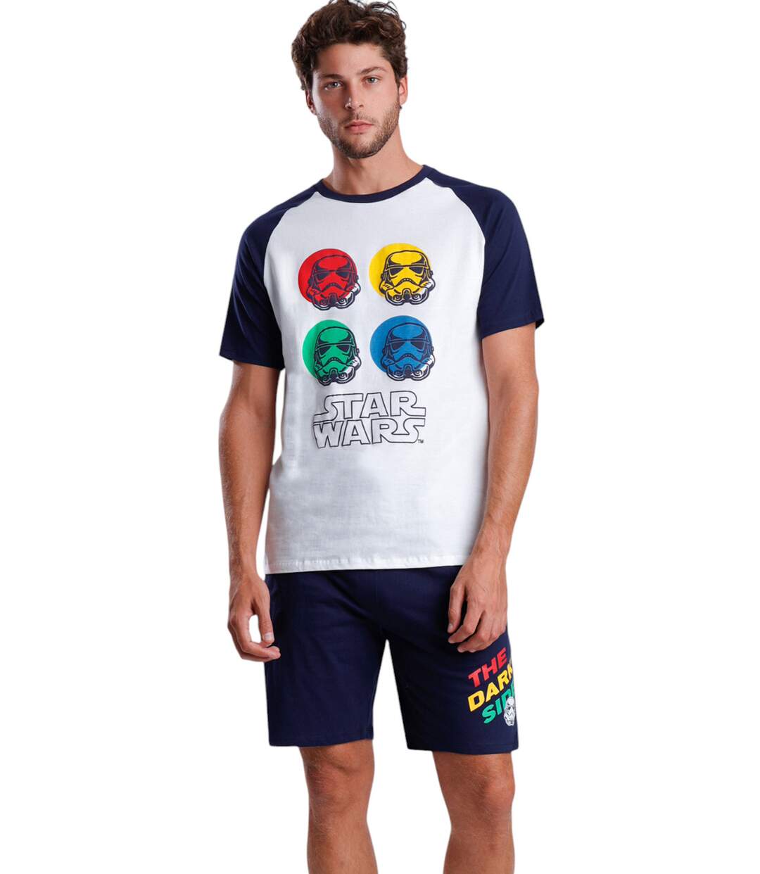 Pyjama short t-shirt The Dark Side Star Wars Admas-1