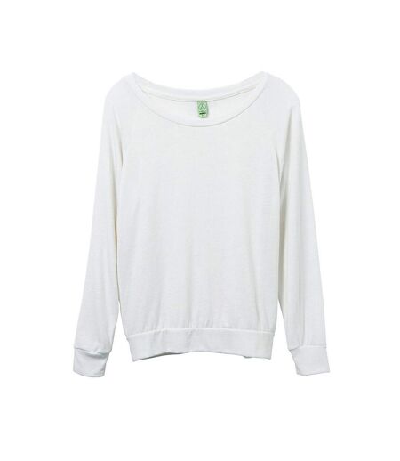 Alternative Apparel Womens/Ladies Eco-Jersey Slouchy Pullover (Eco Ivory)