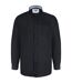 D555 mens richard oxford kingsize long-sleeved shirt black Duke