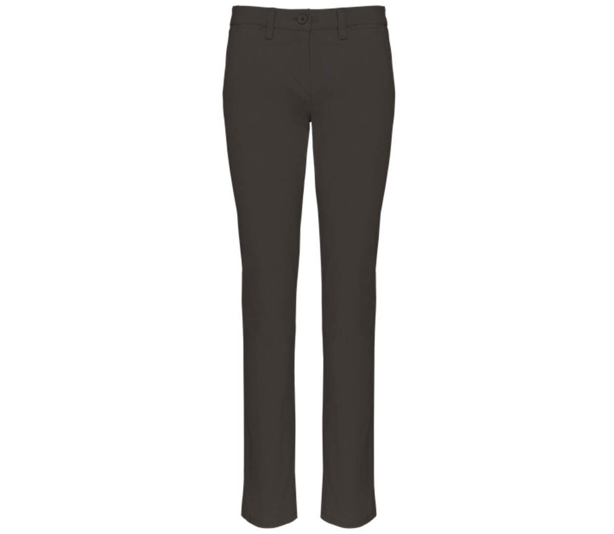 Pantalon chino - Femme - PAT741 - gris foncé-1