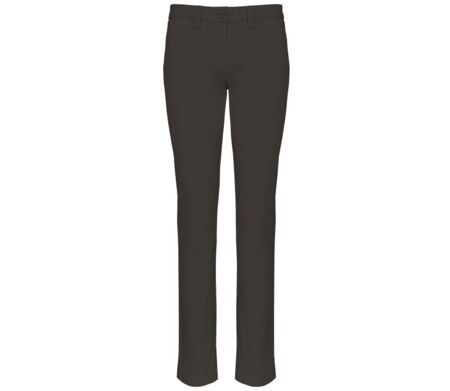 Pantalon chino - Femme - PAT741 - gris foncé