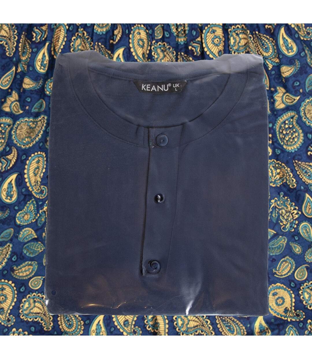 Ensemble De Pyjama Court Homme Bleu Keanu-3