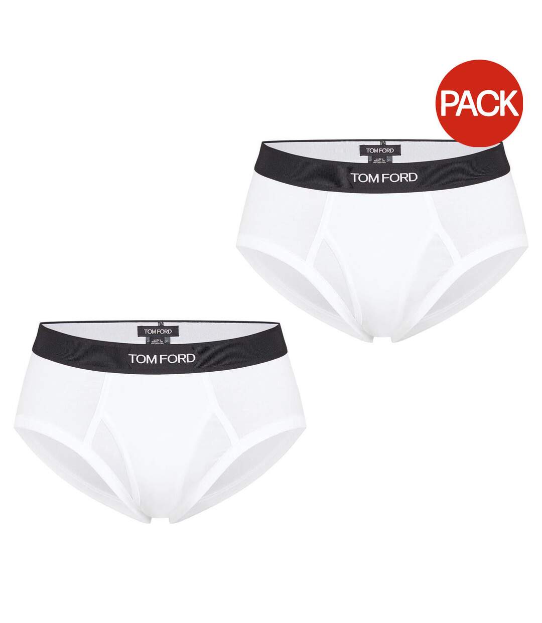Lot De 2  Slips Motif/style Logo Homme Blanc Tom Ford-1
